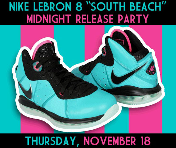 Nike Lebron 8 South Beach Footaction Midnight Release 01