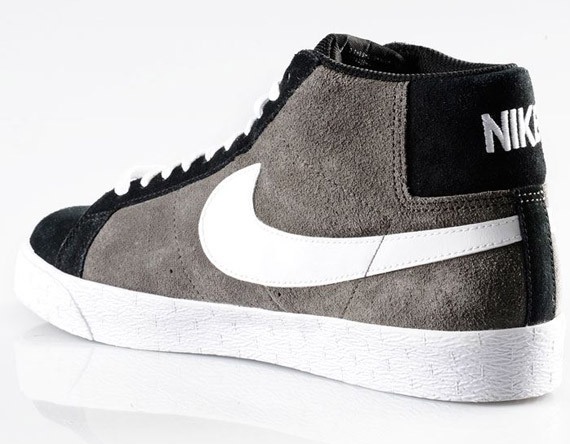 Nike Sb Blazer High Newsprint Black 2