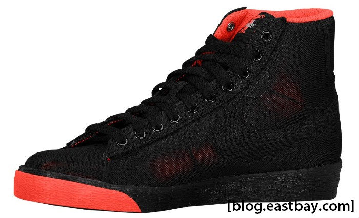 Nike Wmns Blazer Hi Black Black Solar Red White 02