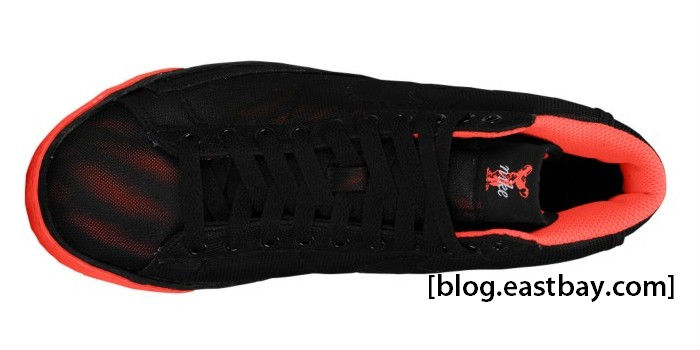 Nike Wmns Blazer Hi Black Black Solar Red White 04