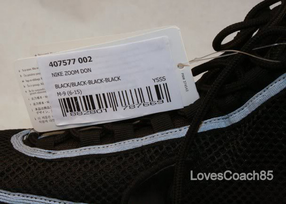 Nike Zoom Don Black Silver Sample 14