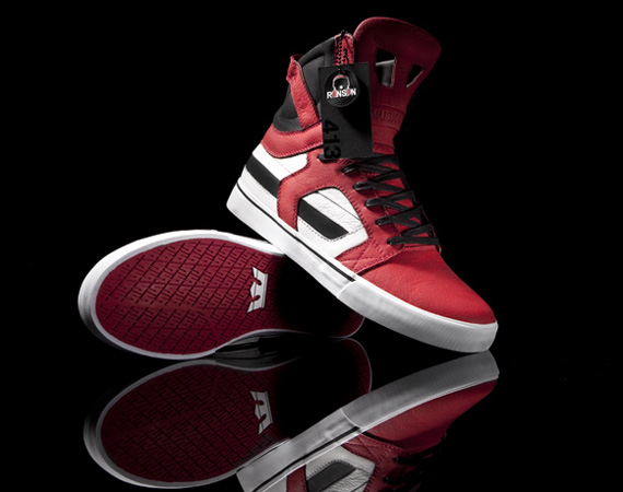 Samantha Ronson Supra Skytop Red Blk White 05