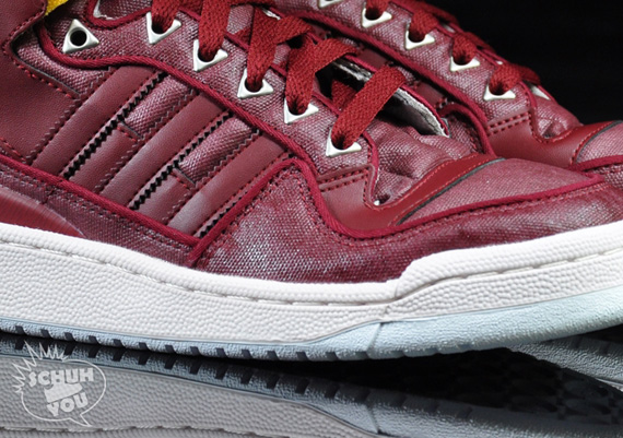 Adidas Forum Mid Waxed Cardinal Red 03