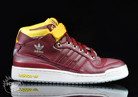 Adidas Forum Mid Waxed Cardinal Red 6