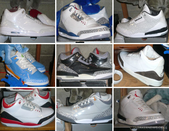 Air Jordan III 18 Pair Auction on eBay