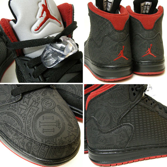 Air Jordan Prime 5 Laser Black Varsity Red New Images 01