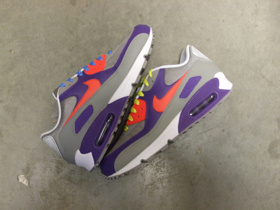 Nike Air Max 90 ‘ACG Pack’ – Medium Grey – Alarming Red – Varsity Purple