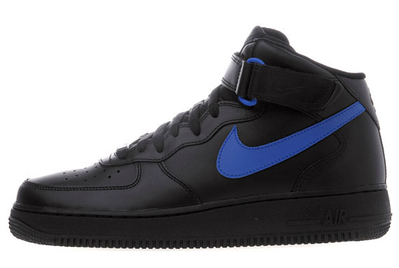 Nike Af1 Mid Blk Blue Jd 06