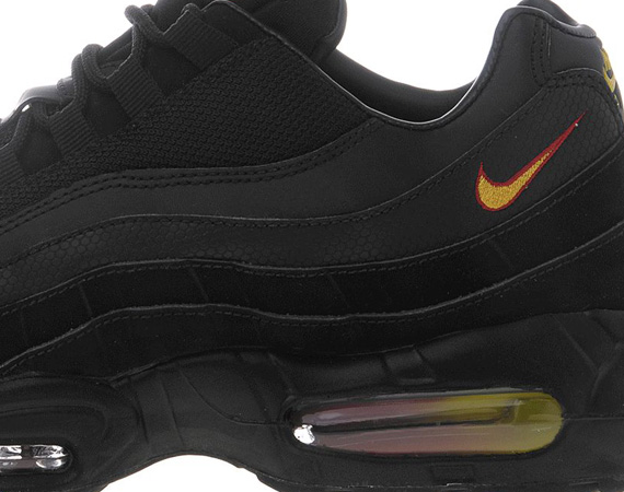 Nike Air Max 95 Black Red Yellow Gradient Airbag 07