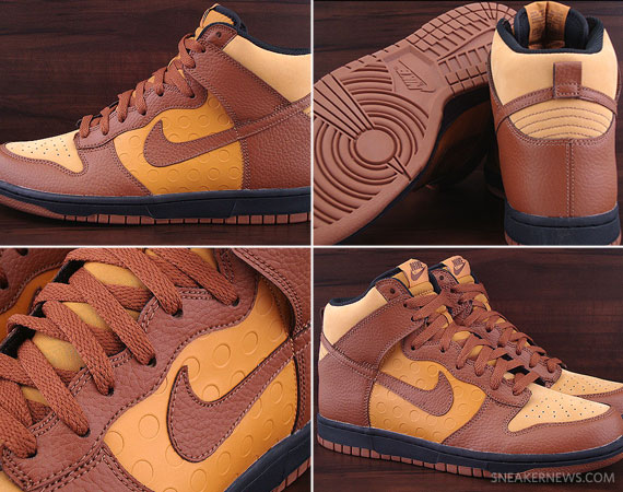 Nike Dunk High Polka Dot Bronze Pecan Black 05