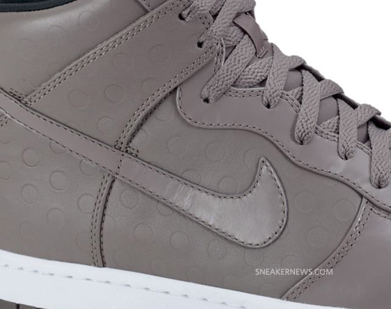 Nike Dunk High Premium - Soft Grey - Black - White - Polka Dot