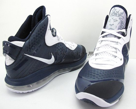 Nike Lebron 8 V.2 Navy White Detailed Images 08