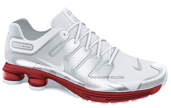 Nike Lunar Shox Nz White Red 01