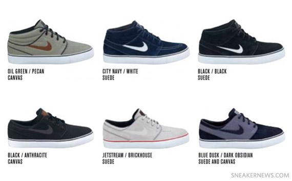 Nike SB Stefan Janoski Low + Mid – Fall 2011 Preview