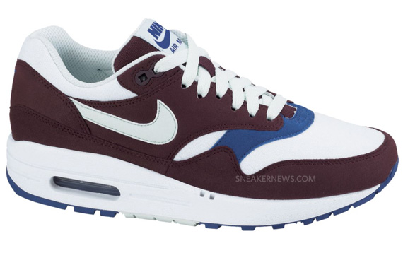 Nike Wmns Air Max 1 Deep Burgandy Filament Green 02