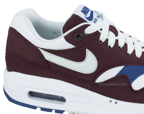 Nike Wmns Air Max 1 Deep Burgandy Filament Green 04