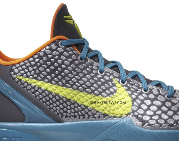 Nike Zoom Kobe VI – Dark Grey – Glass Blue – Vibrant Yellow – Chrome