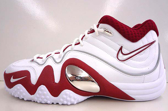 Nike Zoom Uptempo V White Red Grey 02