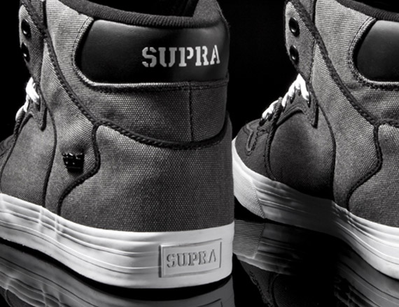 Supra Vaider Washed Black Canvas 1