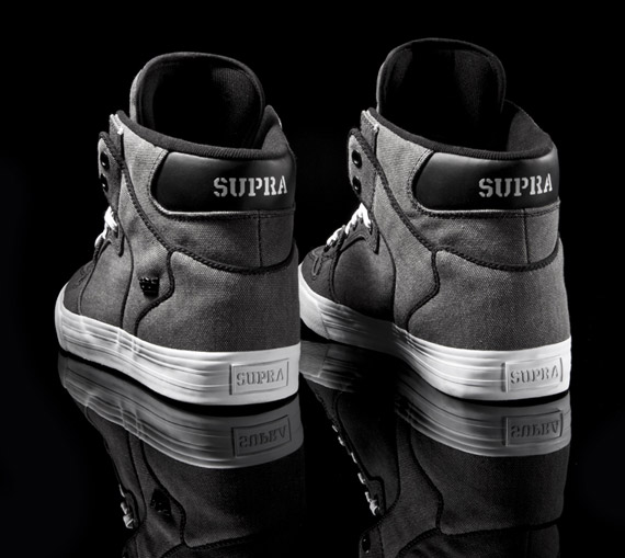 Supra Vaider Washed Black Canvas 3