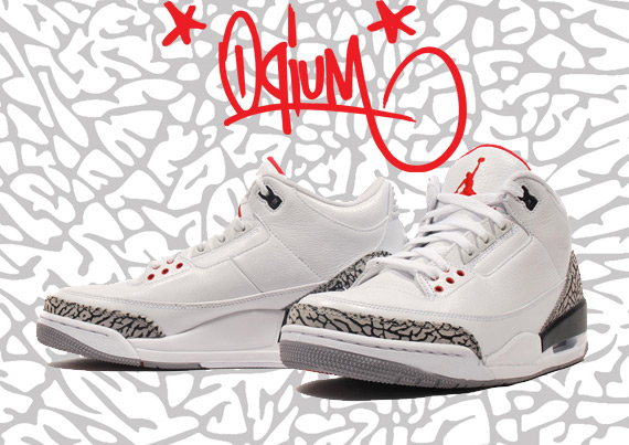 Air Jordan III Retro – White – Cement | 10% Off on Oqium Pre-Order