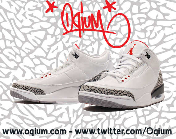 Air Jordan Iii Retro White Cement Oqium 2