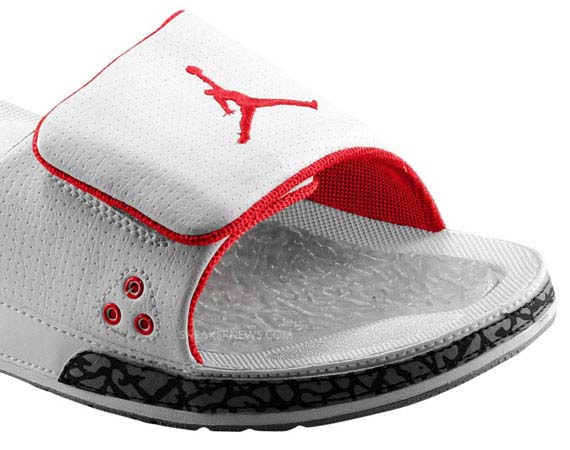 Air Jordan III Retro Slide – White – Cement Grey