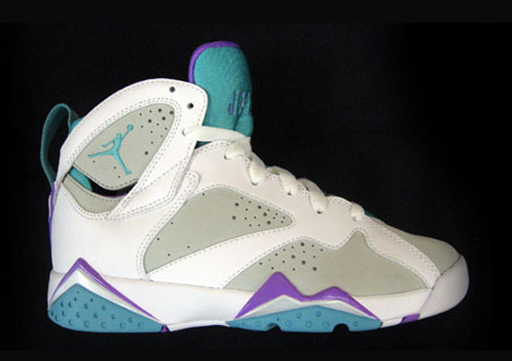 Air Jordan Vii Retro Gs Neutral Grey Mineral Blue Violet 2