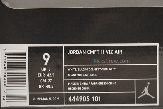 Jordan Cmft Viz Air 11 Cool Grey 3m Kickscrew 01