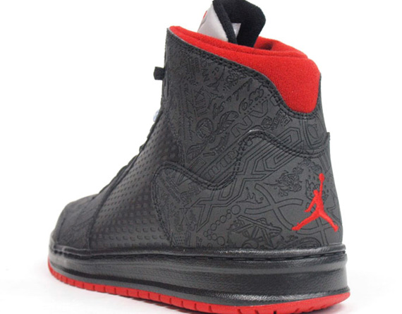 Jordan Prime 5 Laser Black Varsity Red Mita 05