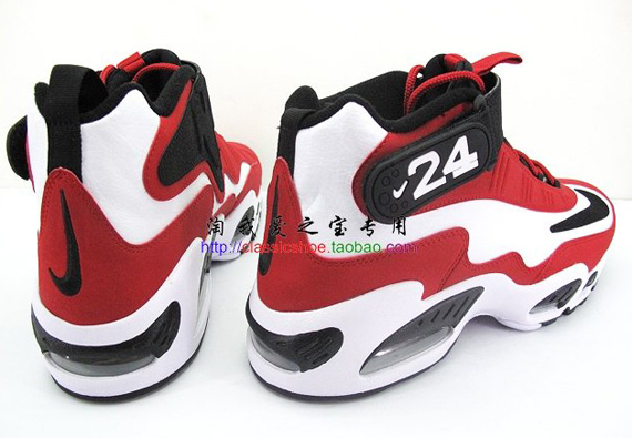 Nike Air Griffey Max 1 White Black Sport Red Metallic Silver Classicshoe 05