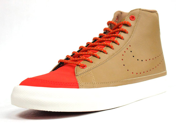 Nike Blazer Mid Nd Tan Bright Orange 06