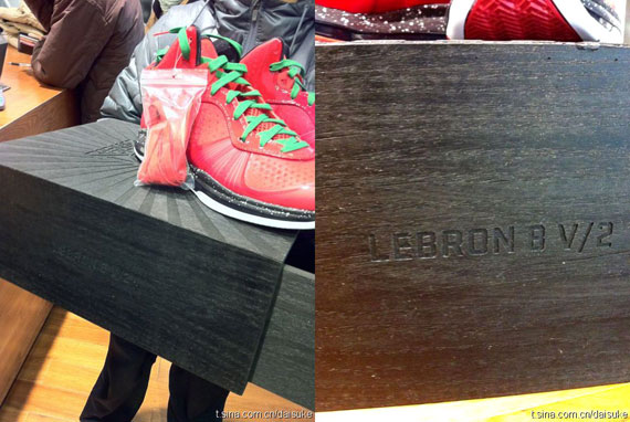 Nike Lebron 8 V2 Christmas China Wooden Box 01