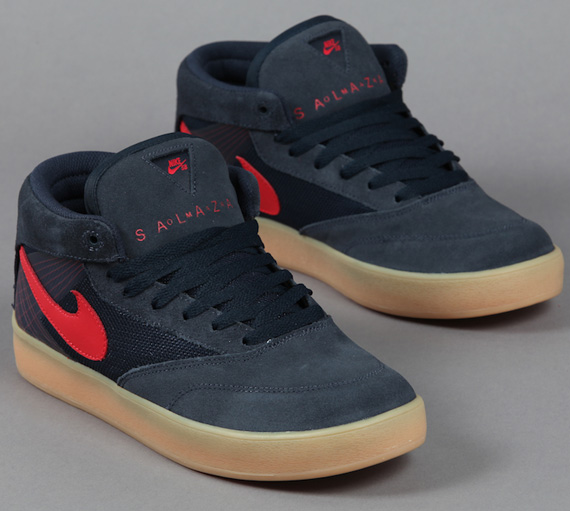 Nike Sb Zoom Omar Salazar Dark Obsidian Sport Red Gum 05