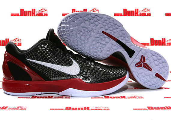 Nike Zoom Kobe Vi X Black White Varsity Red Dunk 01