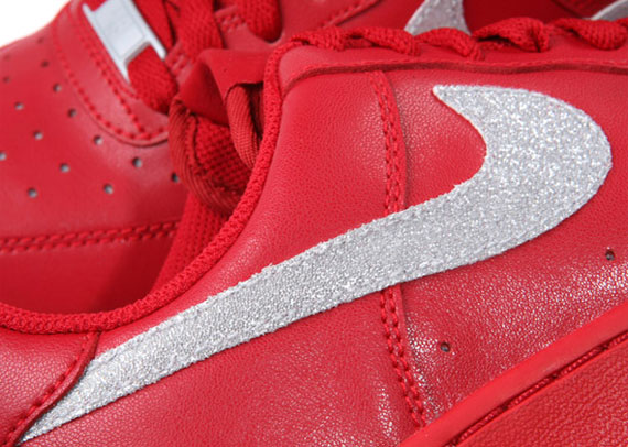 Nike WMNS Air Force 1 Low – Varsity Red – Metallic Platinum