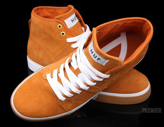 HUF Hupper – Orange Suede – White – Gum