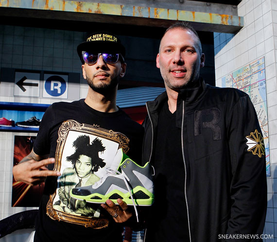 Swizz Beatz With Reebok Global Head Of Classics Todd Krinsky