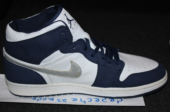 Air Jordan 1 Obsidian White Unreleased Jumpman Sample 01