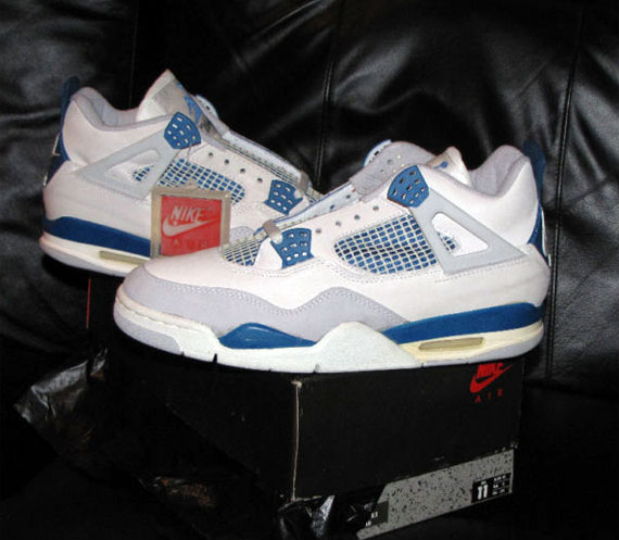 Air Jordan Iv Off White Military Blue Original Ebay 02