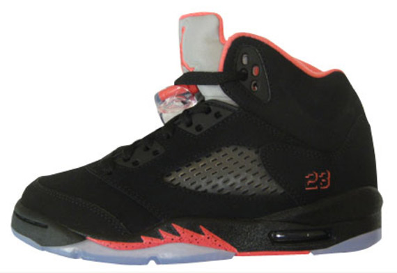 Air Jordan V Retro Gs Black Alarming Red May 2011 1