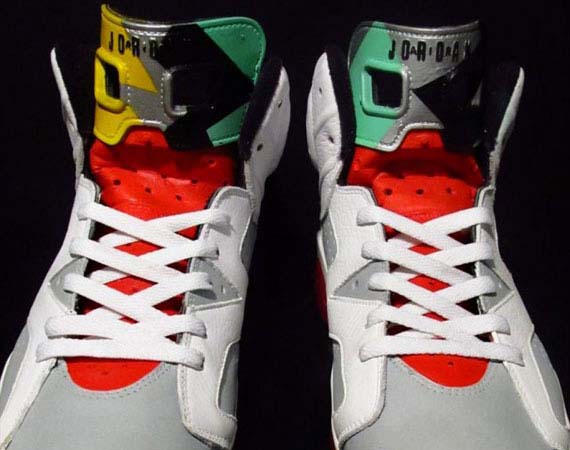 Air Jordan VI 'Hare' Customs by Mizzeecustoms