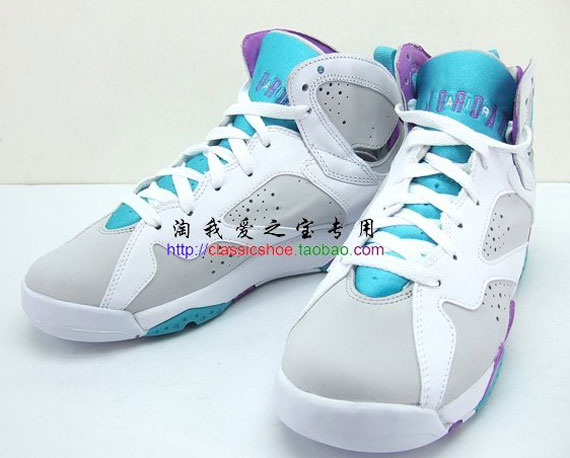 Air Jordan Vii Gs Neutral Grey Mineral Blue Bright Violet White 03