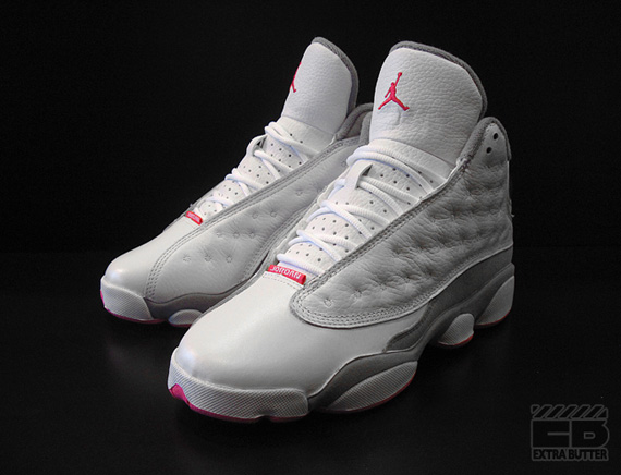 Air Jordan Xiii Retro Gs White Pink Grey Eb 03