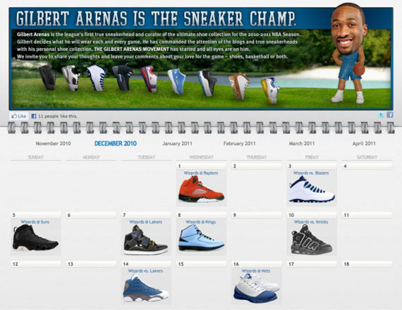 Gilbert Arenas is the Sneaker Champ - Microsite