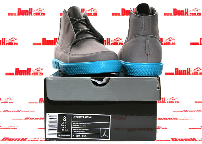 Jordan V2 Grown Matte Silver Chlorine Blue Spark 6
