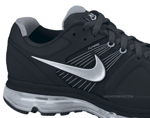 Nike Air Max 2010 Black White Metallic Silver No Mesh 04