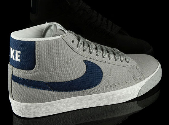 Nike Blazer Mid Canvas Grey White Obsidian 03