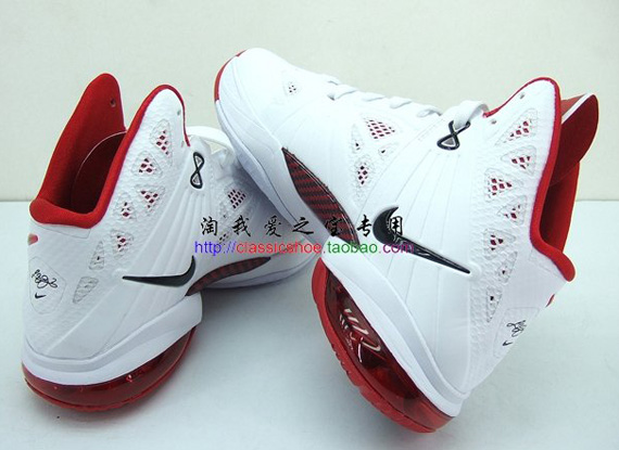 Nike Lebron 8 Ps Gs White Varsity Red Black 02