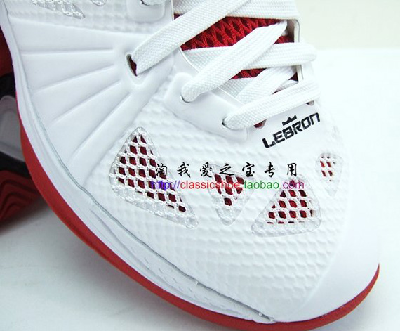 Nike Lebron 8 Ps Gs White Varsity Red Black 06